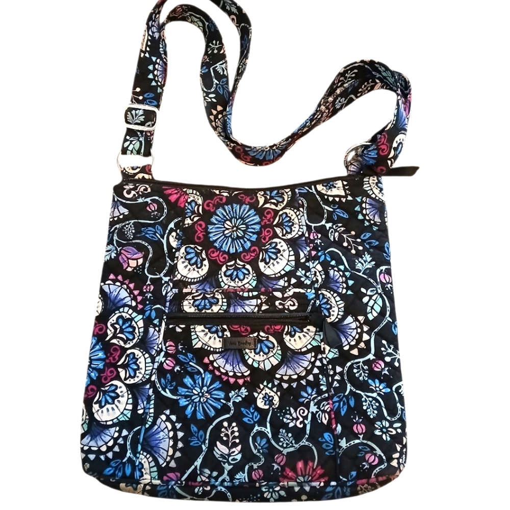 VERA BRADLEY Bramble  Print Hipster Cotton Quilted Crossbody/ Shoulder Bag